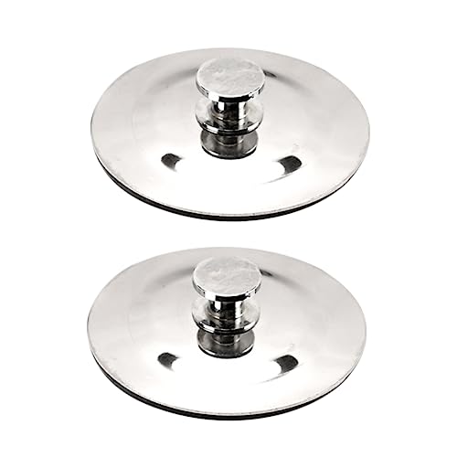 IWOWHERO 2pcs Stainless Steel Drain Stoppers for Bathtubs Sinks Tub Plugs with Sealing Easy to Clean Use for Home Kitchen Bathroom