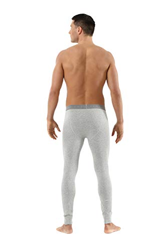 Men's Long Johns Made of Organic Stretch Cotton Gray4