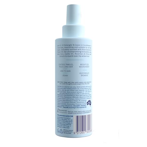 Image of Jack N' Jill Natural Bathtime Detangler and Leave-In, 200 mL (Pack of 1) | Detangler Spray for Kids, Suitable for All Hair Types, Baby & Toddler Hair Care Products, Cruelty-Free, Vegan