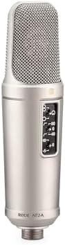 RØDE NT2-A Micrófono de condensador cardioide de gran diafragma versátil RØDE NT2-A con patrón polar conmutable, atenuador y filtro paso alto para grabación de voces e instrumentos