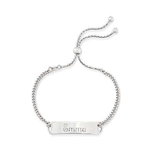Ross-Simons Italian Sterling Silver Personalized Id Bolo Bracelet3