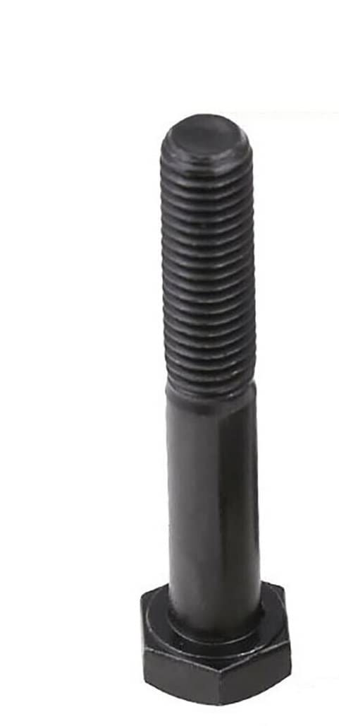 M6-M16 933 - Tornillos de cabeza hexagonal exterior de color negro, pernos hexagonales externos, acero de aleación de grado 12.9 de alta resistencia (55 mm, M16 (1 unidad)
