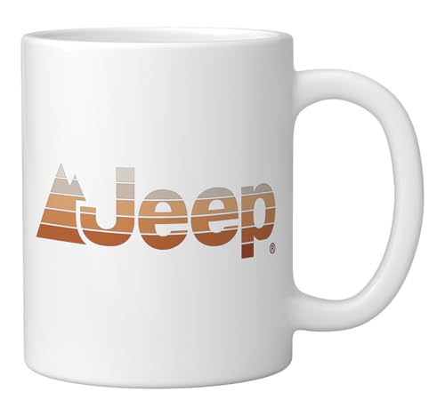 Mug cerámico oficial Jeep logo Sunset 11 oz blanco miniatura 2