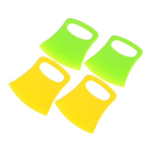 Cabilock 4Pcs Ergonomic Potato and Carrot Cutter with Straight and Wavy Blades for Precise Slicing and Comfortable Grip for Daily Cooking and Meal Prep