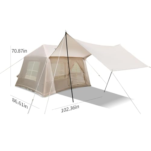 Carpa inflable para camping 2 personas 4 estaciones miniatura 2
