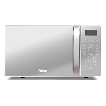 Micro-ondas Philco 20L, 1100W, Branco Espelhado 220V