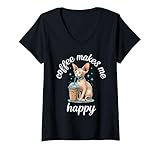 Coffee Makes Me Happy Cute Sphynx Cat Men Women