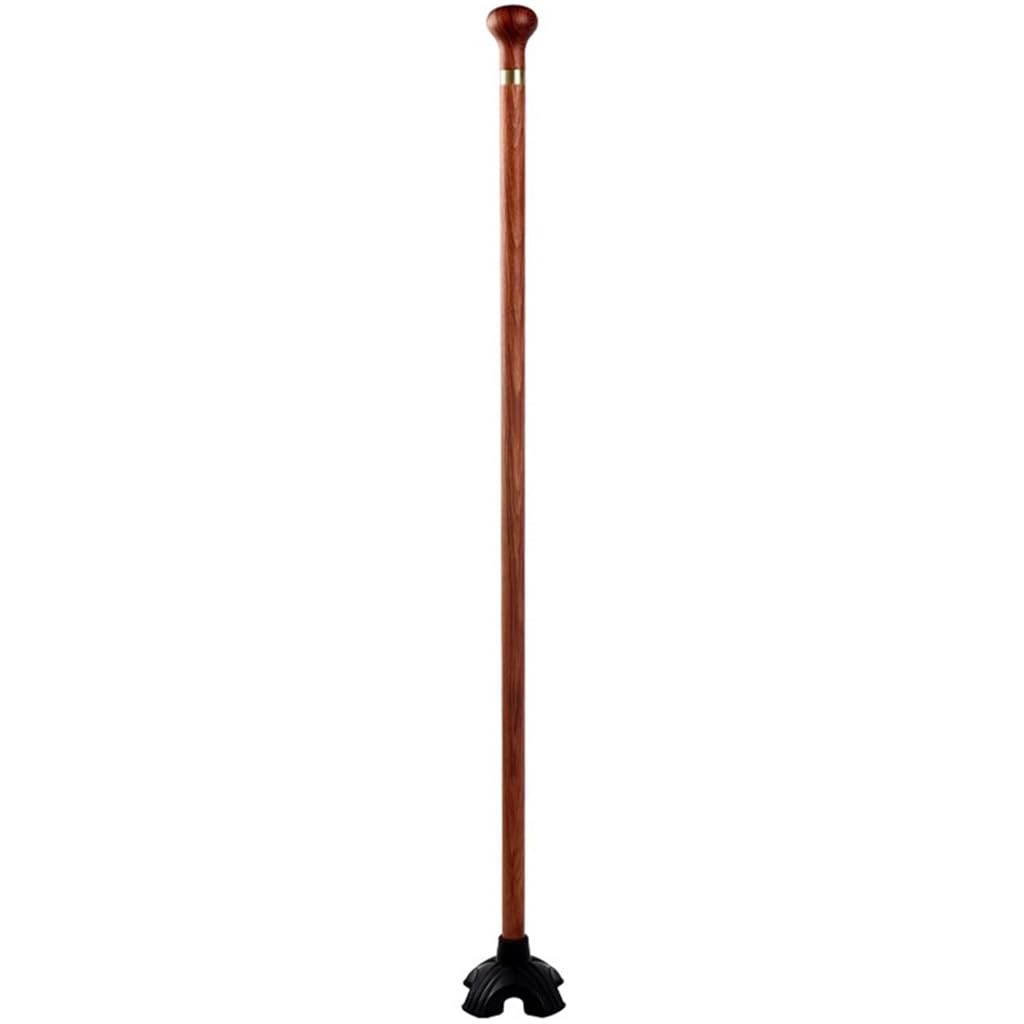 laska dla seniorów, Wysokiej jakości okrągła laska spacerowa, ręcznie wykonana z palisandru dla mężczyzn, antypoślizgowa i lekka(B,90Cm(Use Height 166 175Cm))