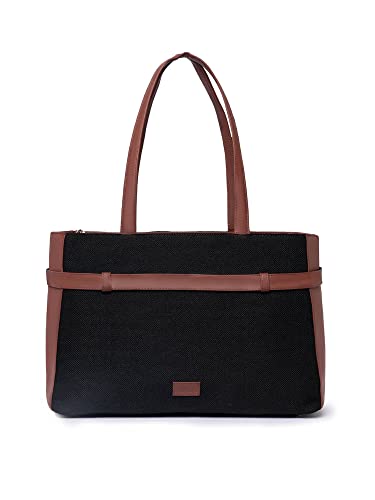 Image of ZOUK Urban Escape Bag | Stylish Vegan with Laptop Compartment, Trolley Sleeve & Anti-Theft Pocket |