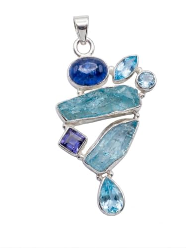 Natural Aquamarine, Kyanite, Blue Topaz...