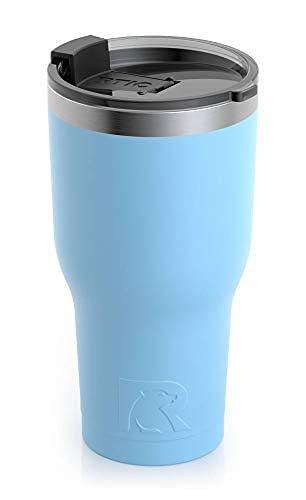 RTIC 30 oz Insulated Tumbler Stainless Steel Coffee Travel Mug with Lid, Spill Proof, Hot Beverage and Cold, Portable Thermal Cup for Car, Camping, RTIC Ice