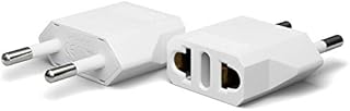 Unidapt 2-Pack Europe Travel Plug Adapter, USA to European Plug Adapters, Travel from US Canada America Mexico to EU Europe Italy France Germany Spain Outlets, Type C Pin Converter, 220V Power Plugs
