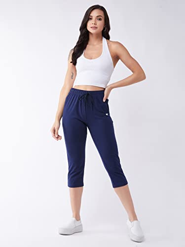 Image of Modeve Women Solid Cotton Blend Capri for summer|| Summer Wear