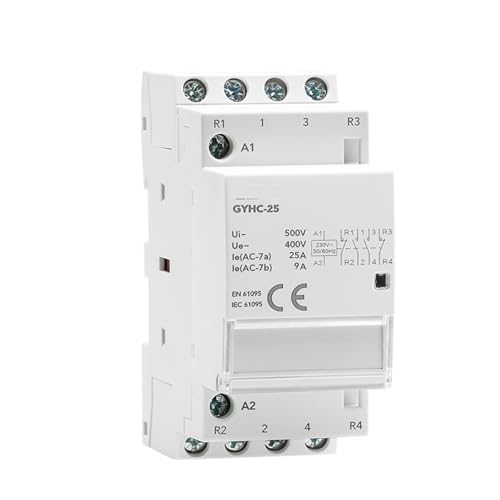 Contacteur de puissance 4P 25A 2NO2NC AC230V pour sécuriser les circuits électriques saturés