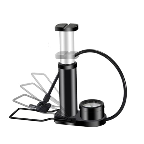Gogogmee Metal Material Air Pump Mini Foot Pump High Pressure Inflator Portable Home Use Barometer