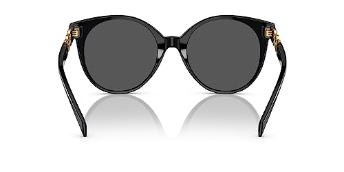 Versace VE 4442 GB1/87 Black Acetate Round Sunglasses Dark Grey Standard Lens3