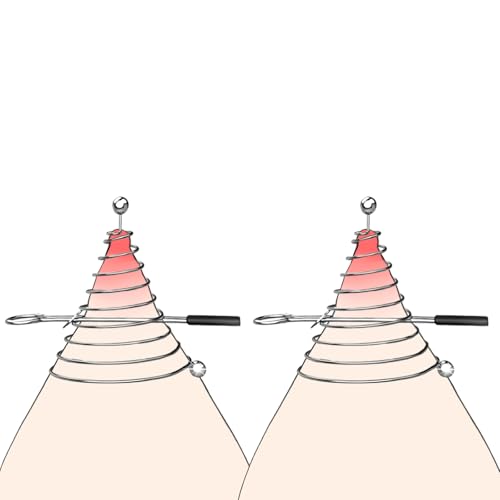 Nippelklemme für Frauen Nippelklemmen für Frau Spiralförmige Brustwarzenklemmen Federbelastete Nipple Clamps sexy mit Zugfunktion Nippel Klemmen für Frauen 2er Set Folter Sex Extrem Sklaven Werkzeug