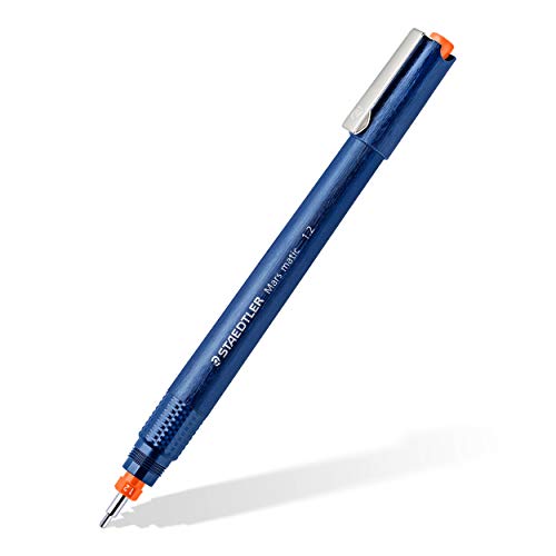 STAEDTLER Tuschezeichner Mars matic, Linienbreite 1,2mm, für höchste Präzision, kein eintrocknen durch Doppeldichtung, gleichmäßige Tuscheabgabe, Tuschzeichner in Kartonverpackung, 700 12