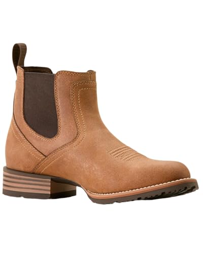 Ariat Men's Hybrid Low Boy Round Toe Western Boot, Desert Brown, 7 Wide