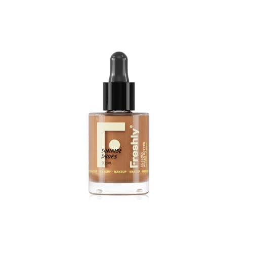 Freshly Cosmetics Bronceador líquido dorado con vitamina C Sunrise Drops Serum, 28 ml