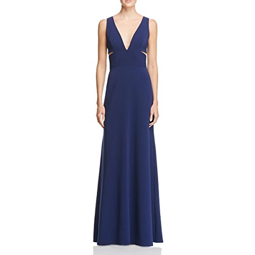 Amazon.com: laundry BY SHELLI SEGAL Women's Deep V Neck with Side Cuts Gown,  Eclipse, 12 : Clothing, Shoes & Jewelry