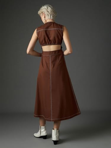 Image of Sassafras Women Waist Cut-Out Midi Dress