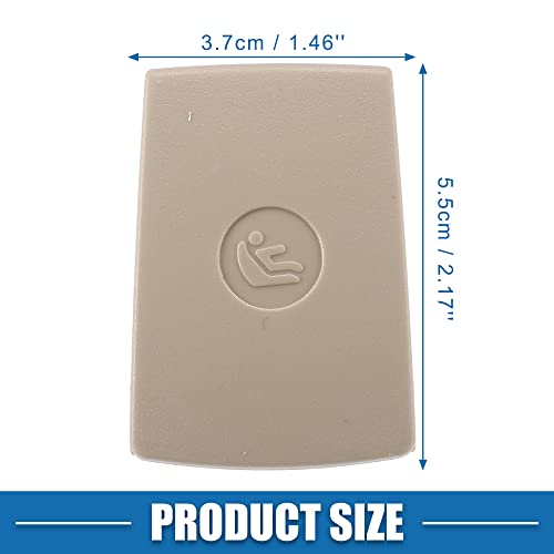 X AUTOHAUX Rear Child Seat Anchor ISOFix Cover 52207319687 52207319686 for BMW 1 Series E81 E82 F20 F21 Beige 1Pc - Image 4