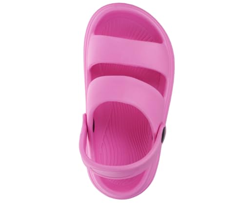 Image of Foamwalk Girl's EVA Slides Fisherman, Buckle Clogs Kids Cloud Slides - Slip On Sandals for Girls Toddler /Little Kid /Big Kid