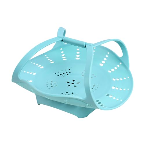 Cesta de vapor para – Soporte de silicona respetuoso con el medio ambiente, accesorios de cocina no tóxicos | Cuenco plegable para alimentos con antideslizante