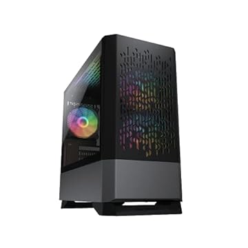 COUGAR MG140 AIR RGB Compact ARGB Mini Torre Capa Moderna Padronizada Saídas de ar, Preto