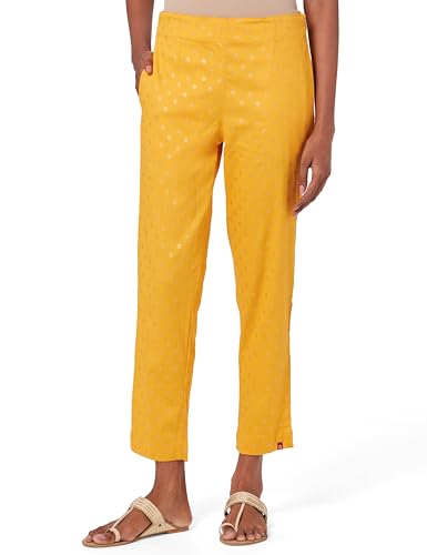 Image of BIBA Women Viscose Regular Printed Pants