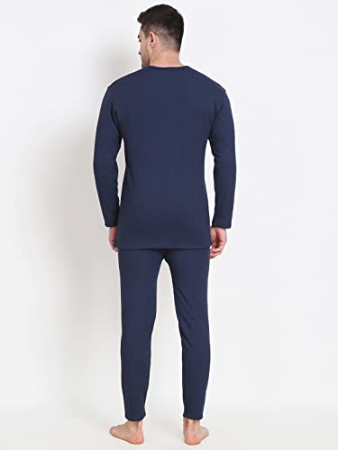 Image of Mens Thermal Basic Set for Winter wear (Upper+Lower)| Round Nack | Long Sleeve | Fit to Comfort | Extra Warm in Side Layer | Authentic Product | for Chilled Weather Thermal |