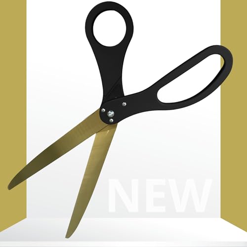 New Edition Black Big Scissors for Ribbon Cutting Ceremony Grand Opening Scissors for Cutting Ribbon 25 Inch