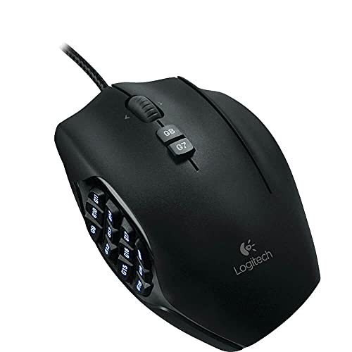 Image of Logitech G600 MMO Wired Gaming Mouse Black (910-002867)