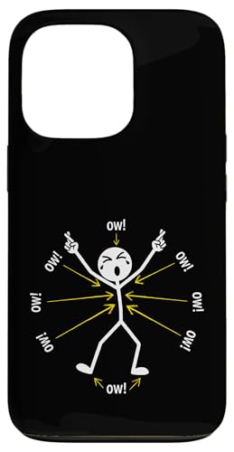 Ow Ow Ow Ow Stickman Figure Humorous Chronic Pain Awareness �X�}�z�P�[�X iPhone 13 Pro �p