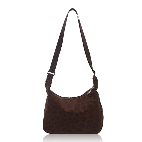 FOSDICK Sac Bandoulière Femme Petit Sacs Bandoulière Femme, Imprimé Léopard Sacoche Sac a Main bandoulière Sling Bag Tendance Élégant Shoulder Bag avec...