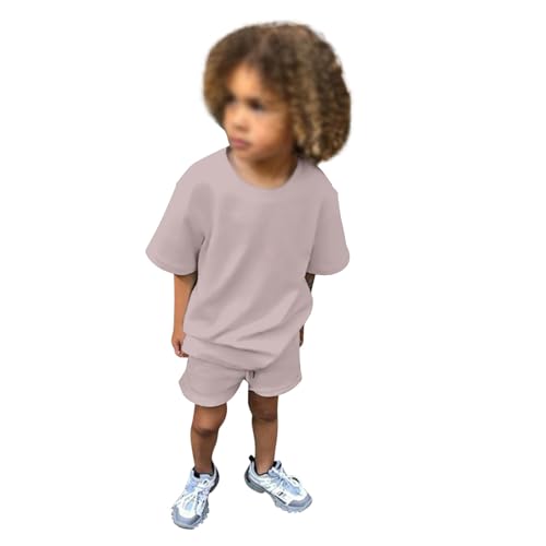 Conjunto de chándal de 2 piezas para niños y niñas pequeños, camiseta de manga corta con pantalones cortos, conjunto de verano Trajes De Y Chaleco Mujer Trajes Protectores De