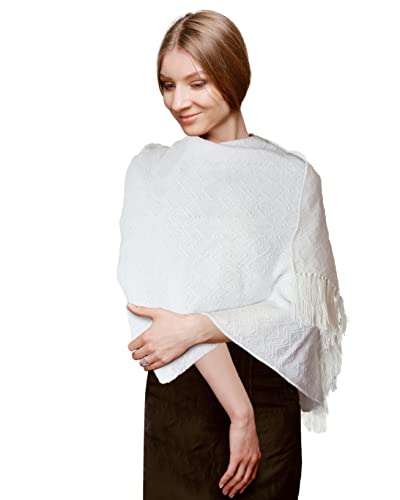 TINKUY PERU Alpaca Wool Shawl Wrap – Handwoven Peruvian Pashmina Ruana – 61