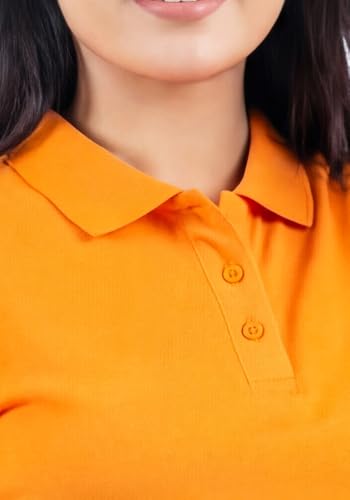 Image of Wear Your Opinion Womens Polo Collar Neck T-Shirt Top (Design: Solid)