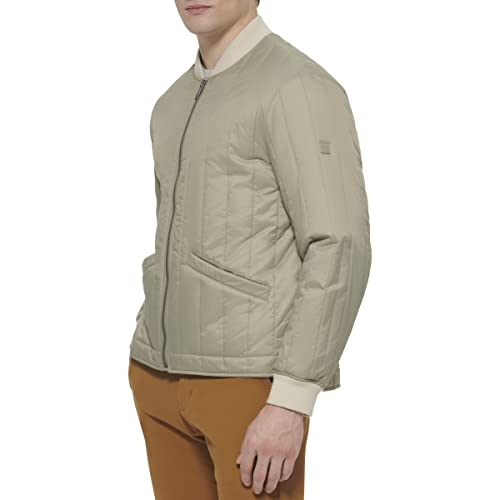 Image of DOCKERS Men's Channel Quilted Open Bottom Bomber Jacket