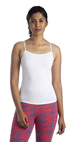 Image of Lavos Women's Camisoles, Sleeveless Long Tank Top, Anti-Microbial Bamboo Cotton Camisole Slip, Adjustable Straps Spaghetti Tops, Comfortable Inner Slips for Women