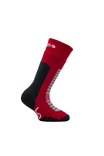 Eurosock Board Supreme Junior Snowboarding Socks, 4X-Small, Red
