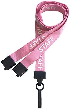 PCL Media ltd® Black Staff Lanyards with Safety Breakaway Clip Staff Lanyard