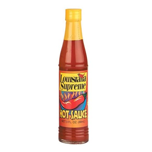 Sauce Louisiane Hot ERIC BUR piquante aux piments rouges lot de 4 flacons de 88g