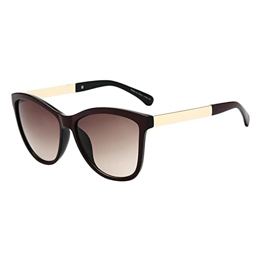 Segolike Adulto Unissex Óculos De Sol Feminino Proteção Uv Óculos De Condução Clássicos Armação Leve Óculos Armação De Pc Óculos De Sol De Verão Fácil De Transportar, Moldura Preta Marrom