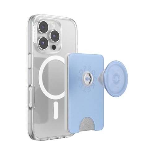 Image of PopSockets Phone Wallet for MagSafe with Grip- Metallic Frost