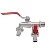 Garden Tools Water Faucet Water Splitter Tap Connecter Garden Hose Irrigation Adapter Faucet Joint Replacement Valve Fitting (Color: Style E)