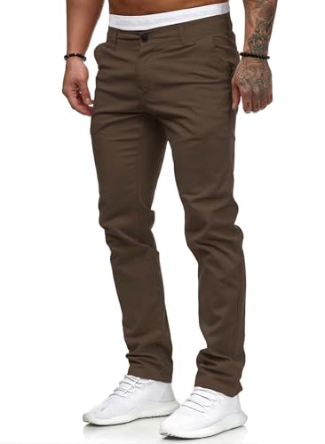 Image of HUNGSON Mens Chinos Dress Pants Slim Fit Stretch Business Casual Golf Work Slacks Trousers