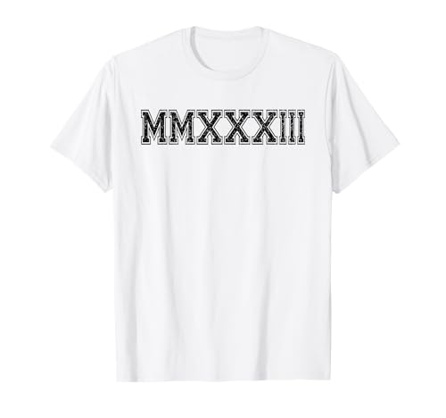 Class Of 2033 MMXXXIII Graduate Shirts for Funny Graduation T-Shirt