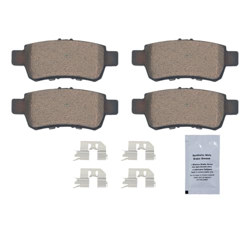 Image of HUSCH D1088 Rear Ceramic Brake Pads Kit Fit For Honda Odyssey 2005-2010 | Clean Wheels, Quiet, Short Braking Distance, Responsive Braking, Long Service Life, for Various Weather, Road Performance